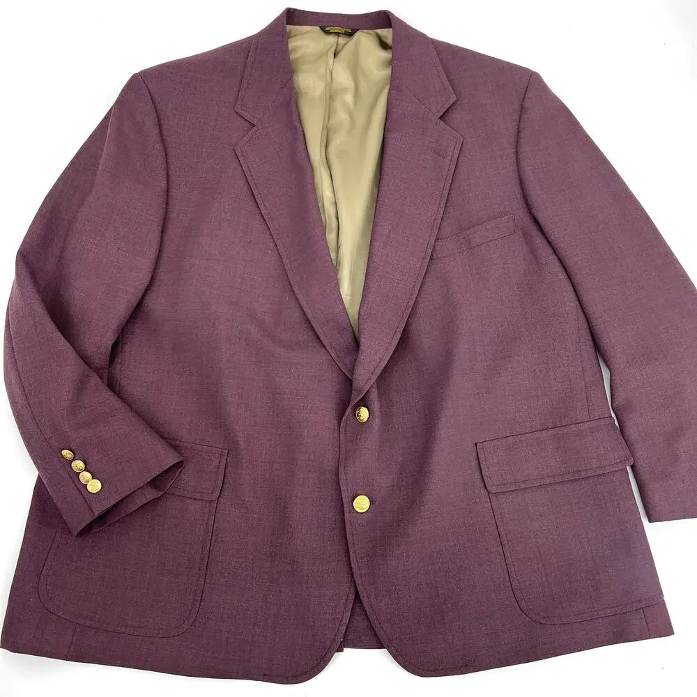 Vintage Palm Beach Plum Mens Blazer Sport Jacket Size **READ** Preowned